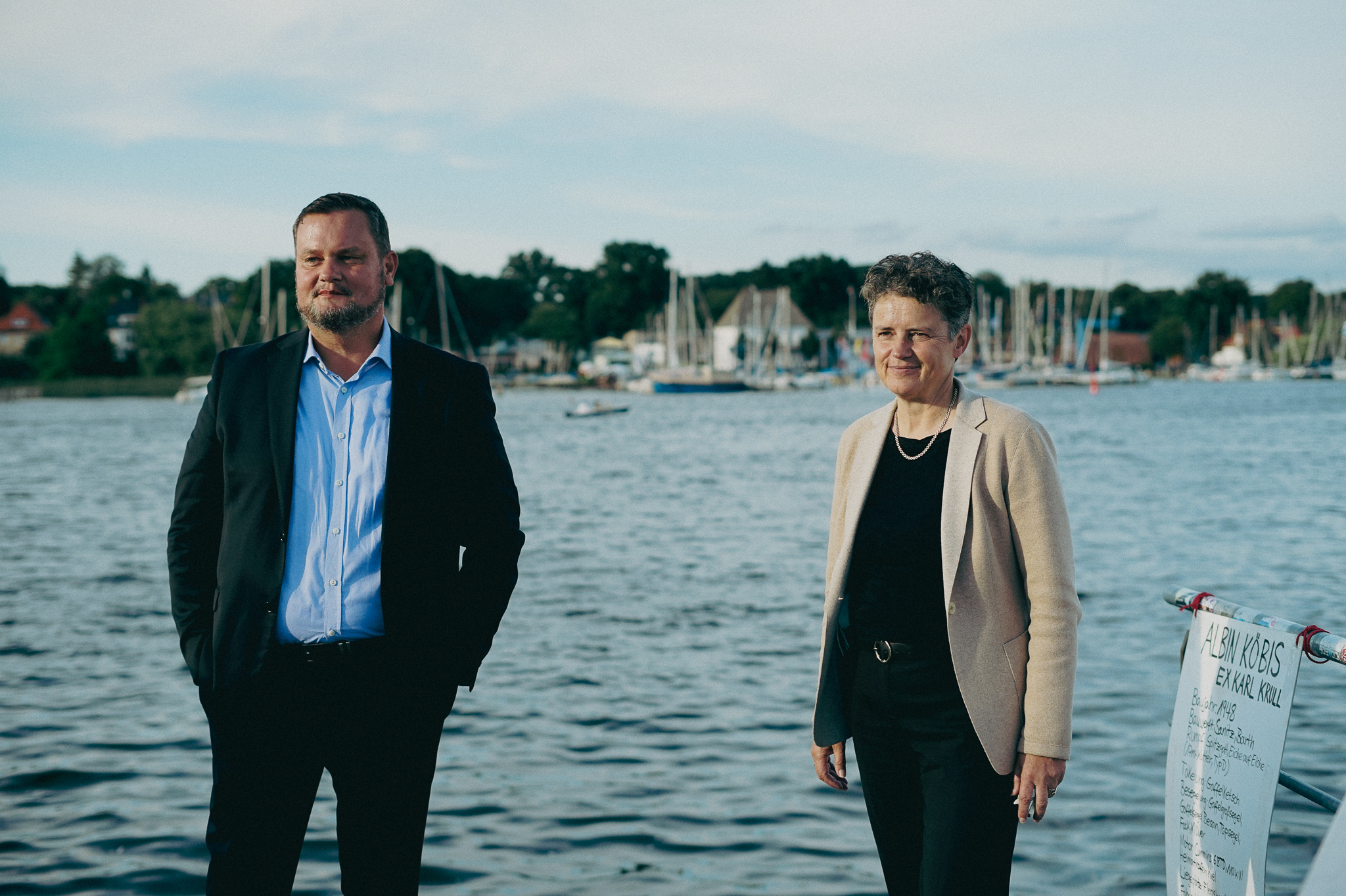René Domke und Lydia Hüskens
