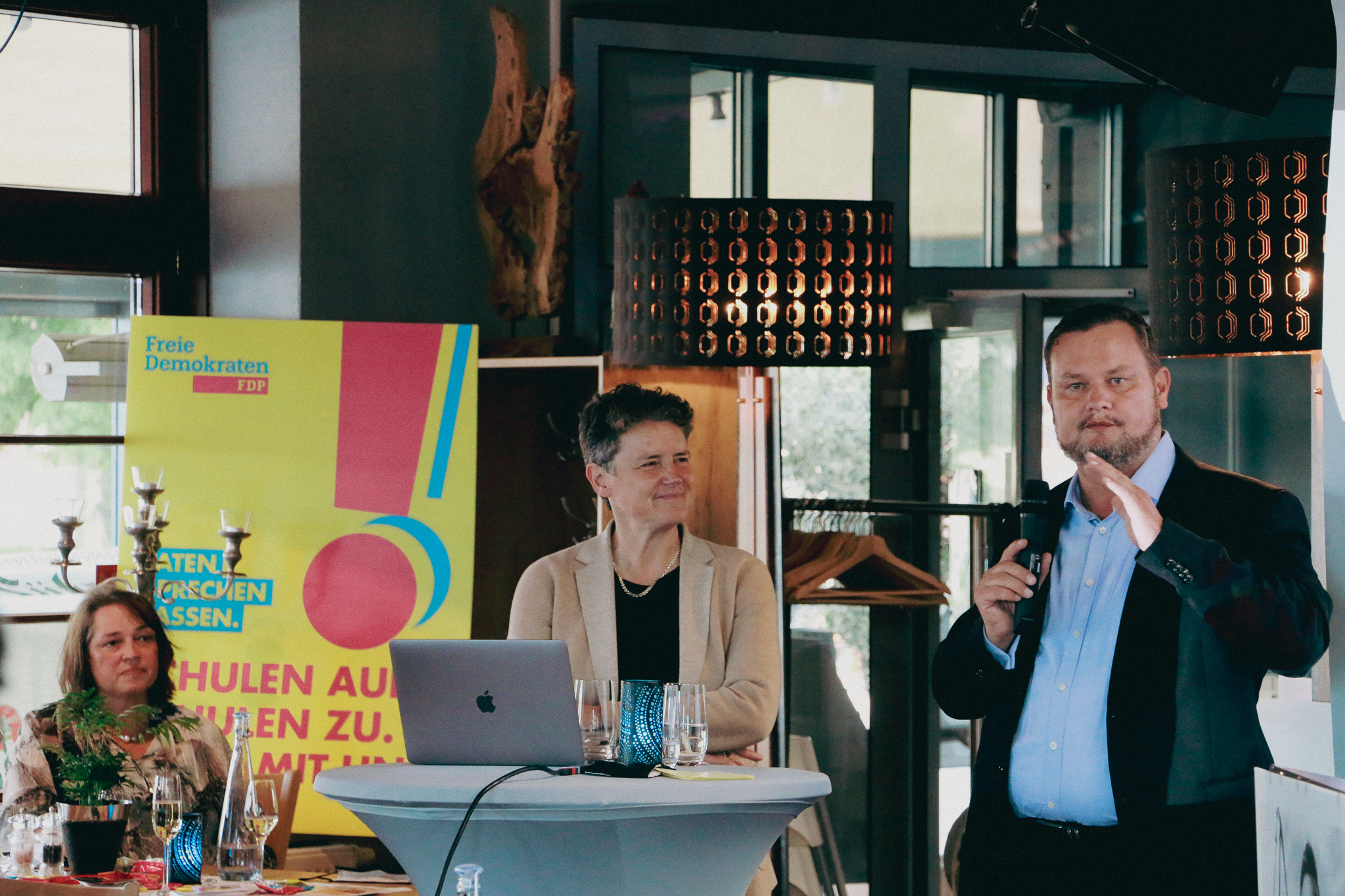 René Domke und Lydia Hüskens