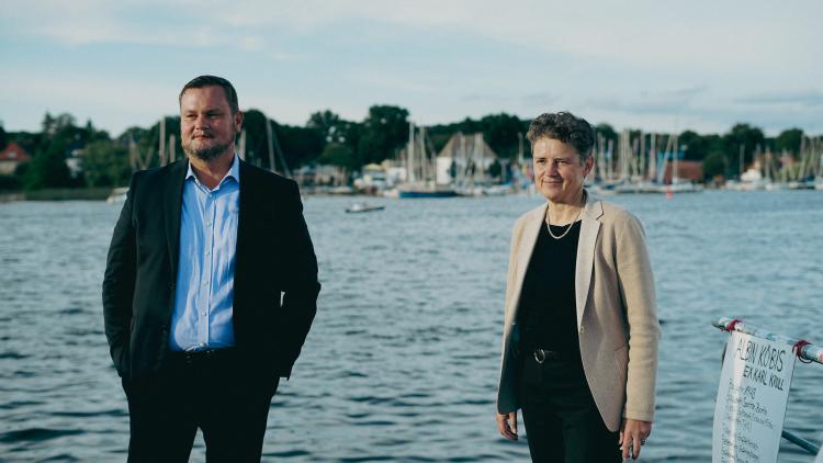 René Domke und Lydia Hüskens