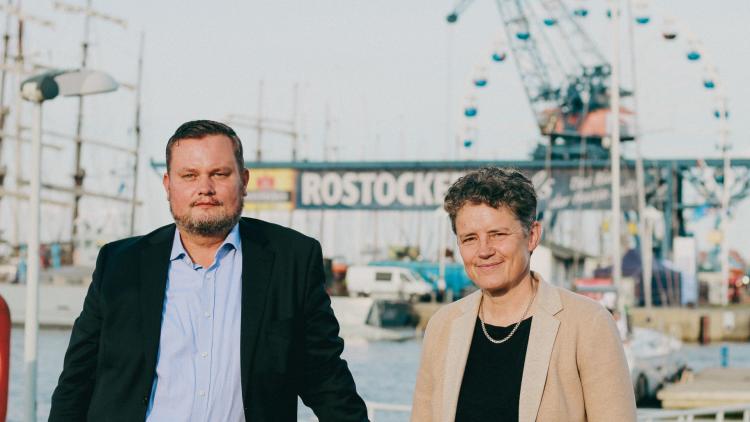 Hanse Sail Rostock: René Domke und Lydia Hüskens